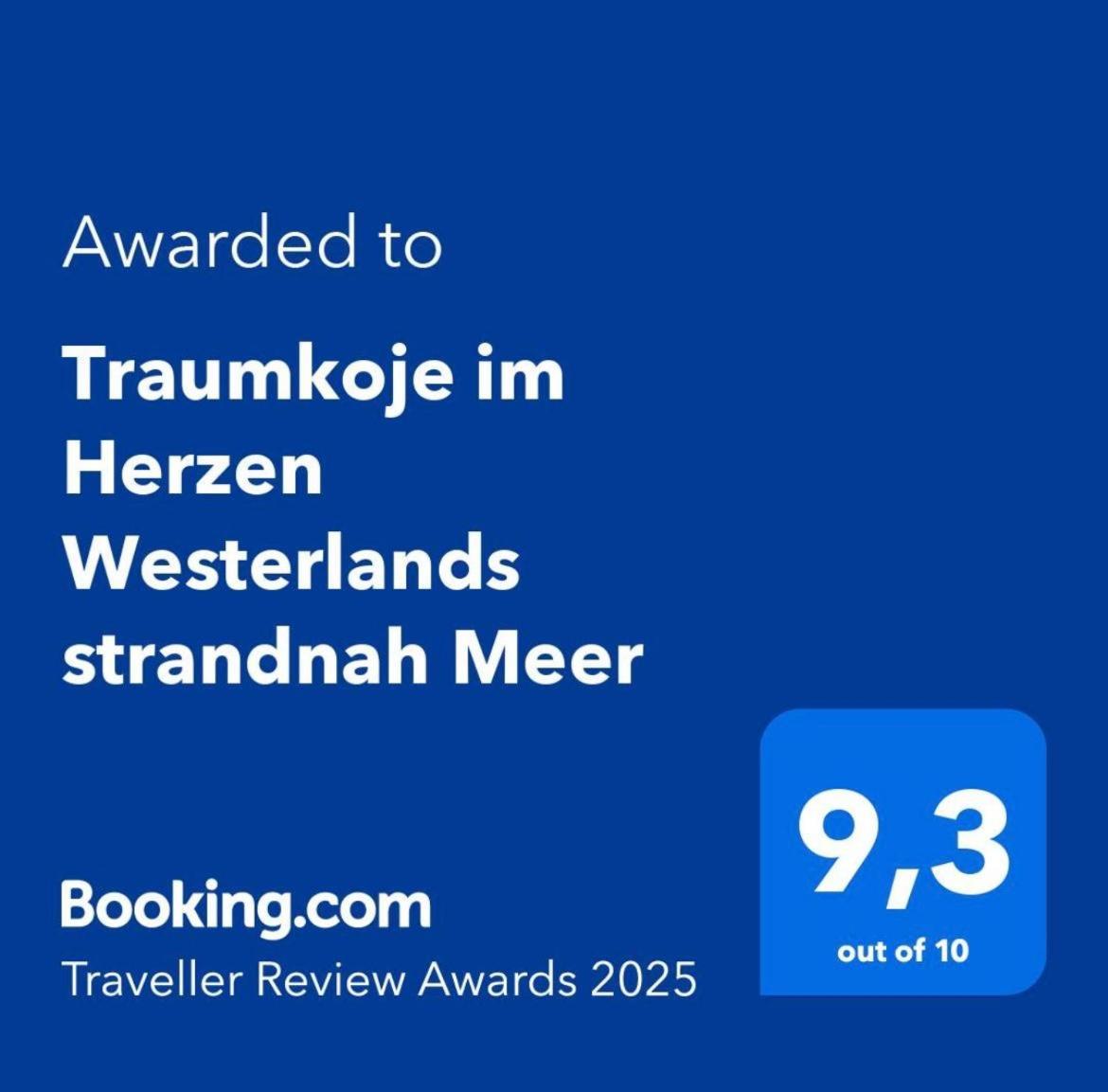 Traumkoje Im Herzen Westerlands Strandnah Meer Eksteriør bilde